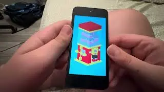 Playing Disney Crossy Road game on my space gray iPod touch 6th generation in August 2025