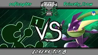 See You in Grands #216 | roflcopter (Mr. Game & Watch) vs Princely_Crow (Greninja, Ness) - LT8
