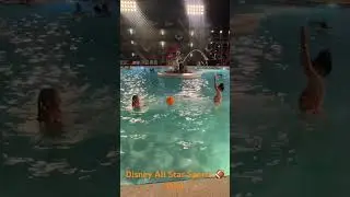 Disney All Star Sports 🏈Resort Night Pool #shorts #disney #disneyworld