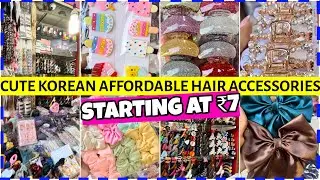 CUTE KOREAN AFFORDABLE HAIR ACCESSORIES STARTING AT ₹7 | MUMBAI HIDDEN GEM | WHOLESALE SHOP