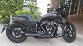 Fat Bob 114 2018 TBR Exhaust Sound.