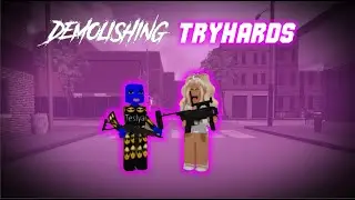 DEMOLISHING Tryhards In Criminality Roblox