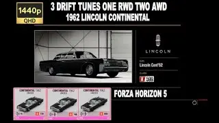 FH5 - RWD & AWD DRIFT TUNES 1962 LINCOLN CONTINENTAL