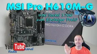 MSI Pro H610M G DDR4 - Mainboardguide - Intel Sockel 1700 Spar Platine