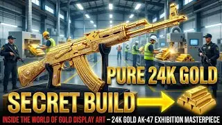 Inside the World of Gold Display Art &ndash; 24K Gold AK-47 Exhibition Masterpiece
