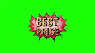 Comic speech bubbles with text Best price. Vintage cartoon illustration. Symbol, sticker tag