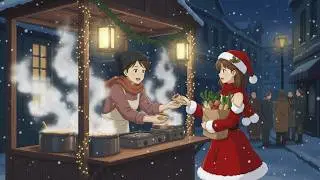 A Cozy Snowy Evening with Grandma ❄️🍝 | Cooking Pasta, Baked Potatoes & Kimchi | Anime ASMR