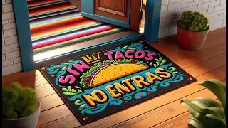 🍽️ RESILIA - X-Large Under Grill Mat | Best Sin Tacos No Entras Mat 🌮