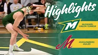 McDaniel Men's Wrestling Highlights | 1-23-26 vs. Muhlenberg