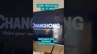 Changhong tv stuck on logo problem | Changhong tv hang on logo | Changhong restart problem