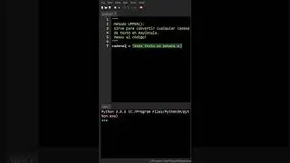 python convertir texto a may&uacute;scula