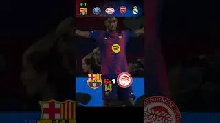 UCL 2025/2026 Humiliations 💀 #Barca #Madrid #PSG #Arsenal #PSV #humiliation #shorts