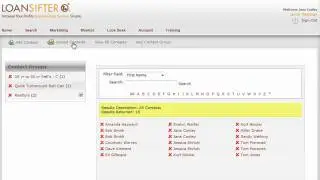 LoanSifter 3.0: Explore the Contact Manager