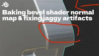 Quick Tips - Baking bevel shader normal map and fixing jaggy artifacts in Blender 4.0 | Hard surface
