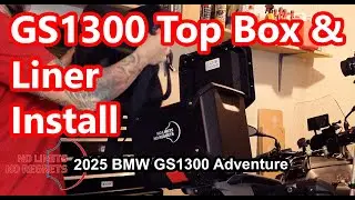 Установка верхнего кофра на BMW GS 1300 2025 года выпуска - установка вкладыша в верхний кофр BMW...