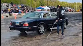 LS Swapped Jaguar XJ8 burnout