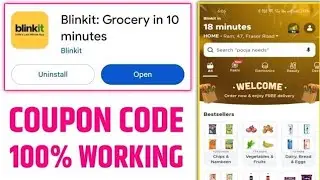 Blinkit coupon code | grofers mai coupon apply kaise kare | grofers get flat 75 off code | blinkit