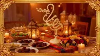 Ramadan frame-ramadan music&mdash;اهلا رمضان 🌙-مرحب ياهلال-مرحب رمضان-كم باقي لشهر رمضان 2026