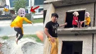 Patlu￼￼ Bilding Sa Kood Gea 😱 Mere Dost Ko Pakar Liya 🥲