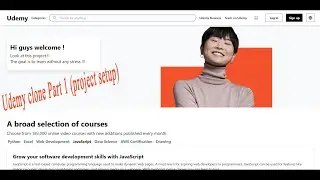 Udemy Clone (Project Setup) part 1 using Next.js & Tailwind CSS || Savvy Programmer || source code