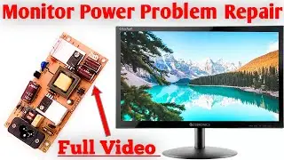 How To Repair Zebronics LED Monitor Power Problem.