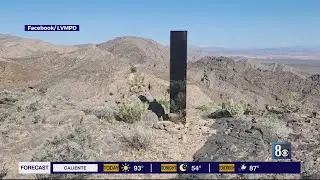 Mysterious monolith pops up in desert near Las Vegas