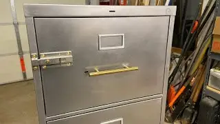 Steel Filing Cabinet Sanding & Refinish