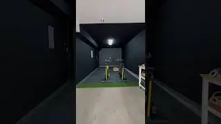 garage home gym pt 1 | paint it black 🫡 #homegym #newgym #garagegym #garagegymlife #garagegyminspo