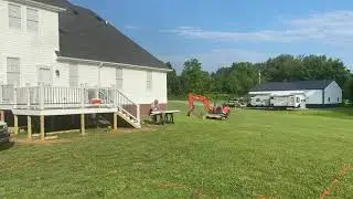 20&rsquo;x40&rsquo; vinyl liner in ground swimming pool.