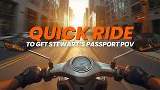 Motovlog: Quick Ride to Get Stewart&rsquo;s Passport 🛵🔥 | City Errands POV