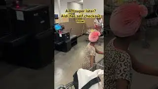 Aldi has self checkout now! #aldi #selfcheckout #groceryshopping