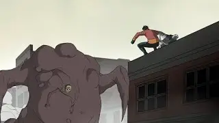 Rex is fighting the strange girl - Generator Rex S1E8