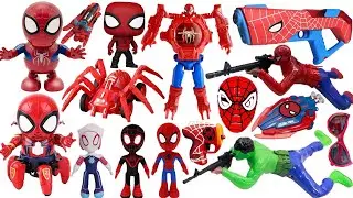 Spider-Man toy unboxing video! Marvel superhero toys and figures, dancing robot, crawling Spider-Man