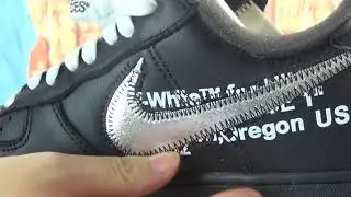 Authentic 2018 Off White x Moma Air Force 1 One Low Black