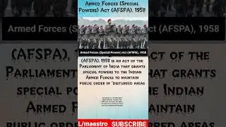 Armed Forces Special Powers Act 1958#india #knowledge #shorts #viral #army #indian #youtube #indian