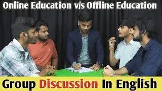 Online Classes vs Offline Classes | Group Discussion In English | English learning practice