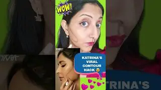 I TRIED VIRAL CONTOUR HACK😊 VIRAL MAKEUP HACK #viral #shorts #hacks #makeuphacks #trending