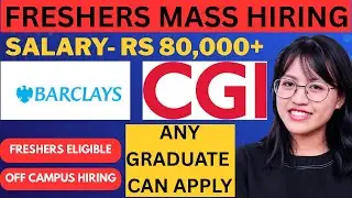 🔥FRESHERS APPLY - SALARY: RS.1,77,500/- | Mass Hiring Freshers 2026 | Off campus