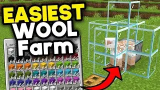 Easiest Wool Farm Minecraft Bedrock 1.21 (2025)