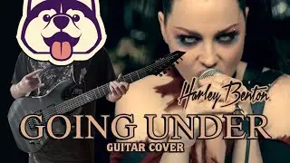 GOING UNDER (EVANESCENCE) - GUITAR COVER WITH CHEAP METAL GUITAR!!! (HARLEY BENTON HWY-25BKS)