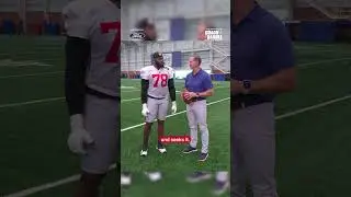 Andrew Thomas on how Skattebo affects the run game #shorts #giants #nfl #newyorkgiants