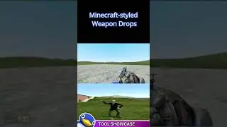 Minecraft styled Weapon Drops - Shorts (GMOD Tool Showcase)