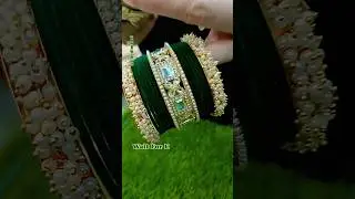 💚 Green Bangles Set 💚 Bangles Design #Chudimahal #bangles #viral #youtube #trending #shortvideo