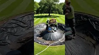 Backyard Ditch to Luxury Koi Pond Transformation #beforeandafter #backyardpond