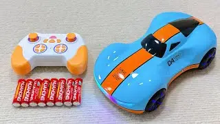 Unboxing convertible, hour hand police car, sports car, racing car