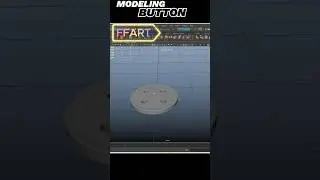 Modeling a 3D Button in Maya #mayaforbeginners #mayamodeling #3dmodeling