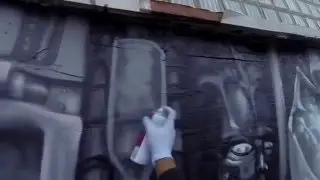 Houston Graffiti - SODE x H.R. GIGER