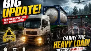 New update in europian truck simulator | new map new load new challenge | #viral #gaming #truck 