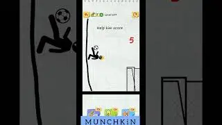 DRAW 2 SAVE Level 277 Help him score.  #game #draw #draw2save #soccer