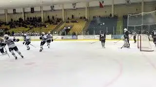 Kieran Brendle knocks in the threaded pass from Thomas White